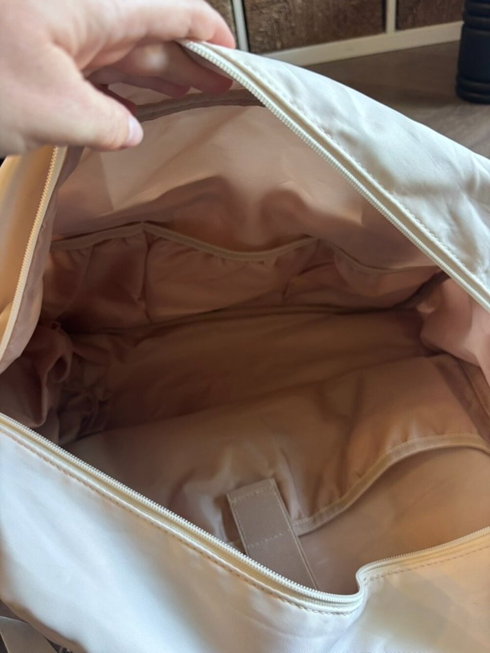 CREAM LONG VACATION Women's Travel Duffel Bag - Picture 8 of 14